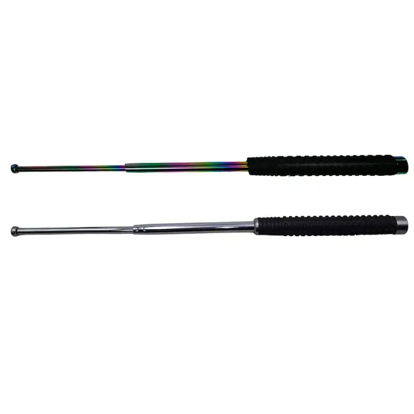 Set doua bastoane telescopice DEPOX , True Siege, otel inoxidabil, 64 cm, 3 sectiuni, husa inclusa