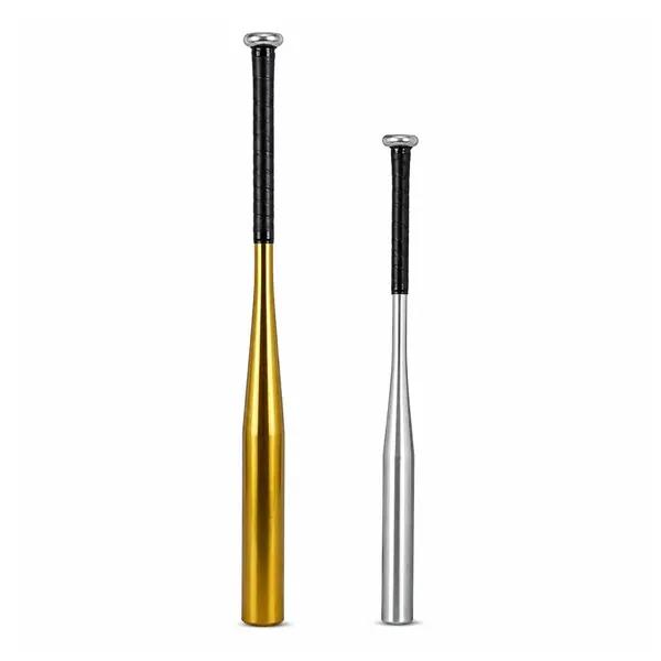 Set doua bate de baseball DEPOX , aluminiu, 63 cm 80 cm, argintiu auriu