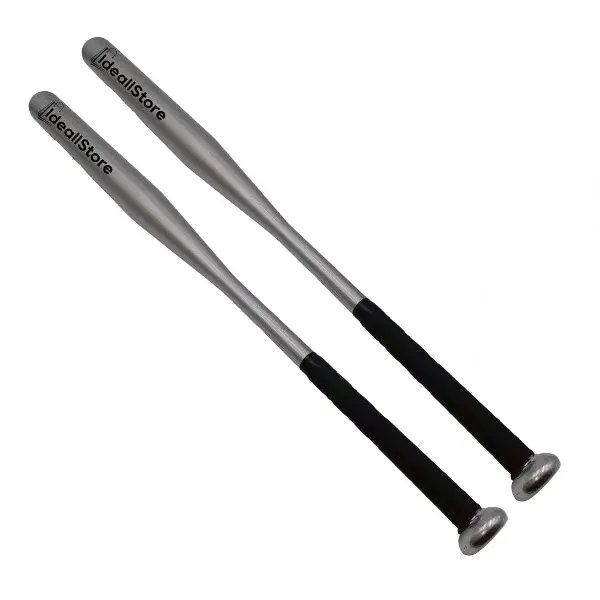 Set doua bate de baseball DEPOX , Home Run, aluminiu, 80 cm, argintiu