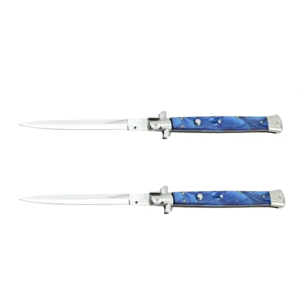 Set doua bricege automate Blue Marble, lama stiletto, 33 cm