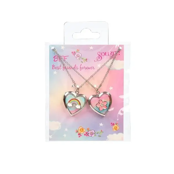 Set doua coliere Best Friends cu Inimi, Souza!