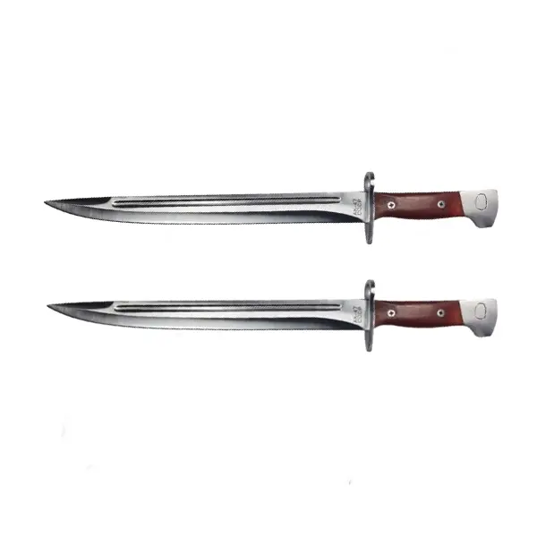 Set doua cutite pentru camping si vanatoare AK, DEPOX , 39 cm, maro
