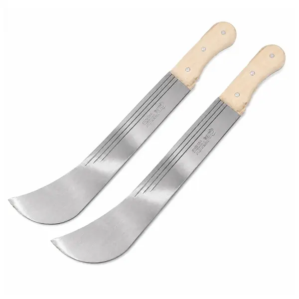 Set doua macete Otel Inoxidabil DEPOX , Maner Lemn Natural, pentru Gradinarit, Agricultura, Silviculturam, 55 cm