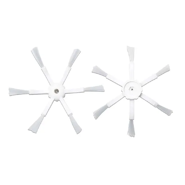 Set doua perii laterale PAA-home cu 6 brate de culoare alba compatibile cu aspiratoarele robot Roborock modelele S7, S7 Max Ultra, S7 MaxV Ultra, S7 P