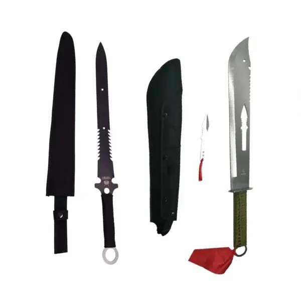 Set doua sabii de vanatoare, DEPOX , Last Ronin, 68.5 cm, negru
