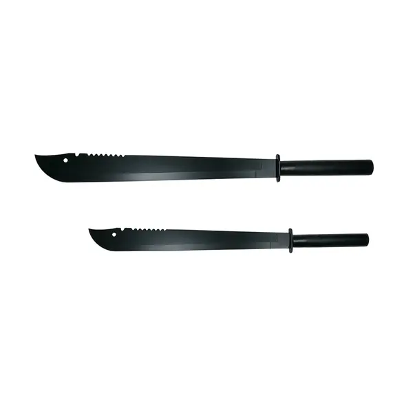 Set doua sabii vanatoare DEPOX , Ninja Blade, maner metal, 83 cm 50 cm, negru, teaca inclusa