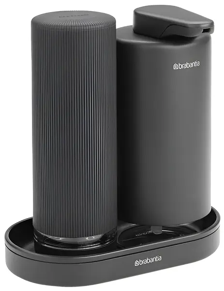 Set dozator de săpun Brabantia - SinkStyle, Mineral Infinite Grey, 2 x 200 ml