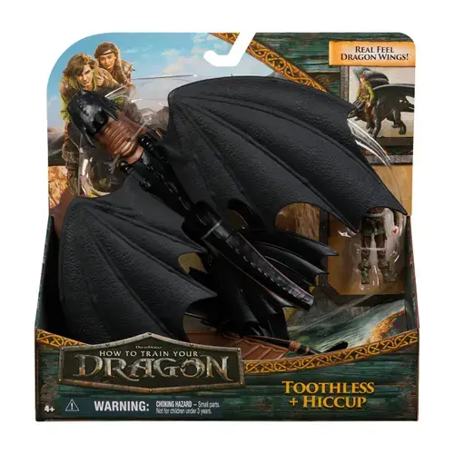 Set Dragon Toothless Si Figurina -Viking Hiccup (Multicolor)