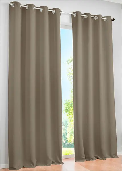 SET DRAPERIE BLACKOUT MARO Casa Deco Logistics, CU INELE CAPSE CROM