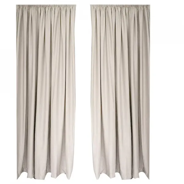 SET DRAPERIE SOFT UNI SEMI OPACA CU REJANSA DE 8 CM IVOAR