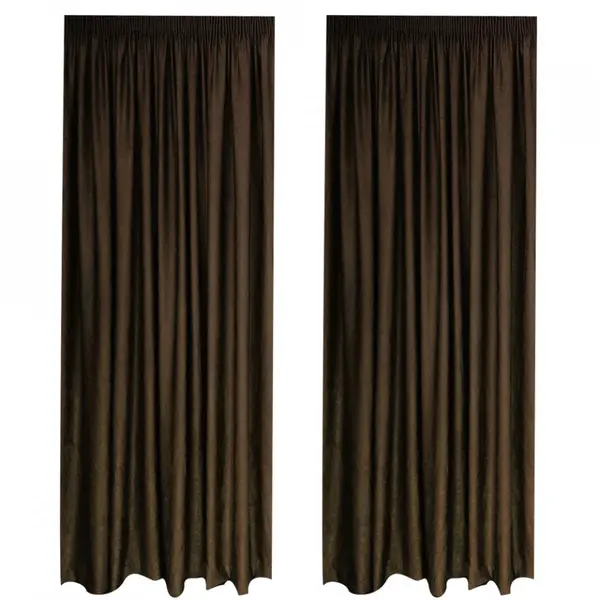 SET DRAPERIE SOFT UNI SEMI OPACA CU REJANSA DE 8 CM MARO