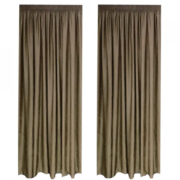 SET DRAPERIE SOFT UNI SEMI OPACA CU REJANSA DE 8 CM MARO