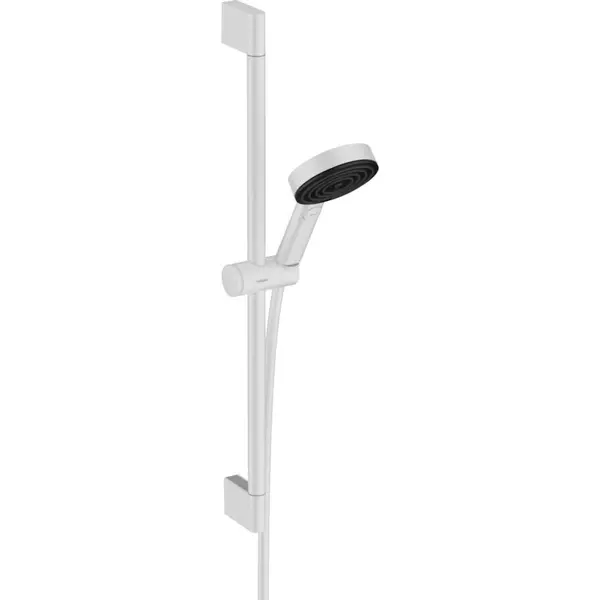 Set dus alb mat 3 jeturi Hansgrohe, Pulsify Select 105