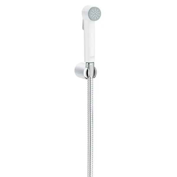 Set dus Grohe Tempesta-F Trigger Spray 30 26356IL0, 1 jet, suport de perete, Argintiu/Alb
