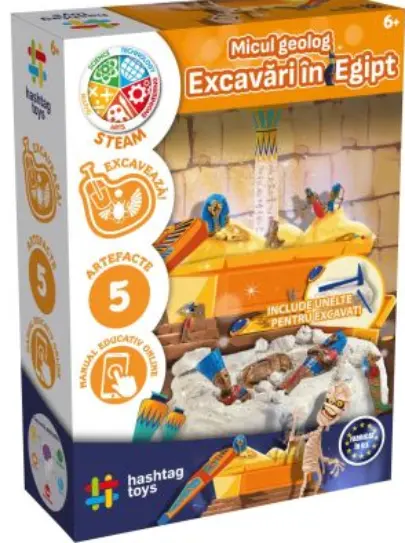 Set educativ - Micul geolog - Excavari in Egipt | Hashtag Toys