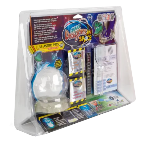 Set educativ STEM - AQUA DRAGONS - Habitat Lumea subacvatica - acvariu asteroid Deluxe cu LED-uri
