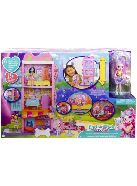 Set Enchantimals City Tails Town House Cafe (HHC18)