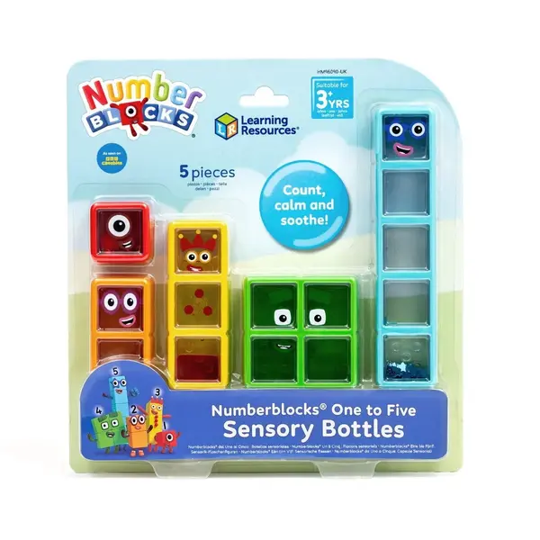 Set eprubete senzoriale Numberblocks - De la 1 la 5