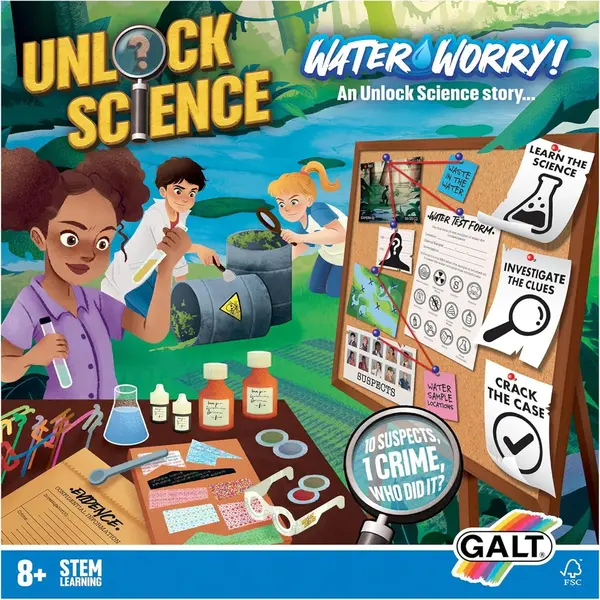 Set experimente Unlock Science: Cine polueaza apa?