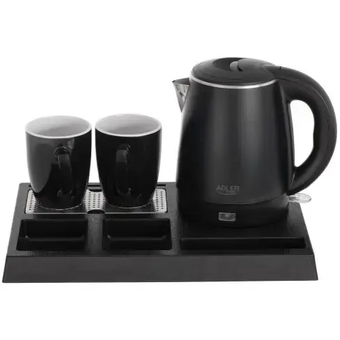 Set fierbator electric Adler AD 1387, 1300 W, 1 l, Negru
