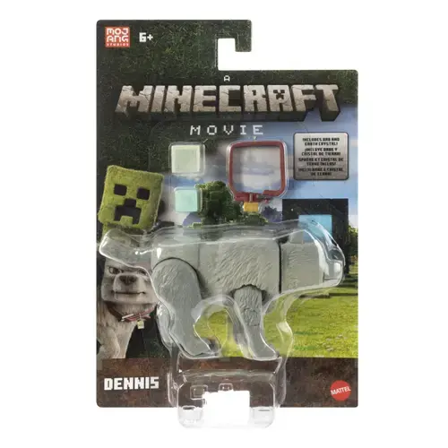 Set figurina Minecraft Dennis cu accesorii, 19 cm