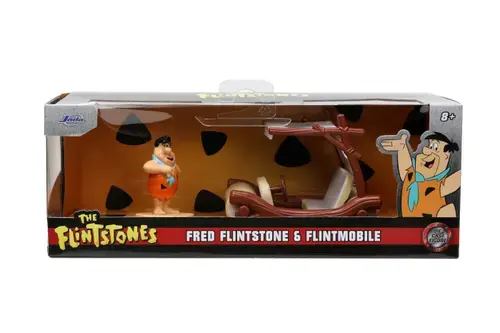 Set figurina si masinunta Fred Flintstone & Flintmobile