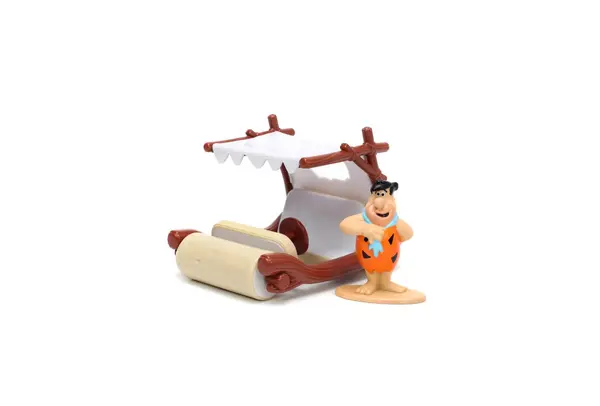 Set figurina si masinunta - Fred Flintstone & Flintmobile | Jada Toys