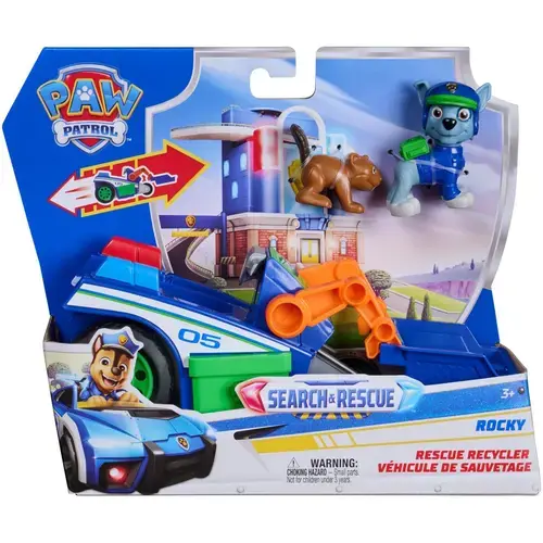 Set figurina si vehicul Paw Patrol - Search & Rescue, Rocky