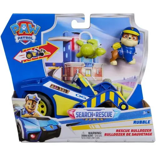 Set figurina si vehicul Paw Patrol - Search & Rescue, Rubble