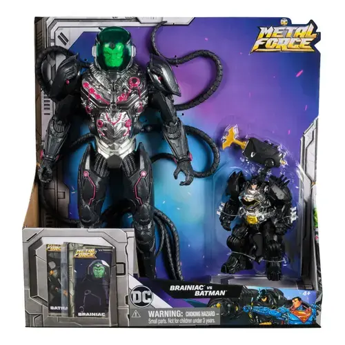 Set figurine DC Comics - Metal Force, Brainiac vs Batman