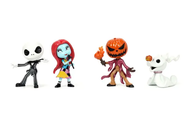 Set figurine - Metalfigs - Disney Tim Burton The Nightmare Before Christmas. 4 pieces | Jada Toys