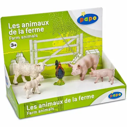 Set figurine Papo - Animale de la ferma, 5 figurine