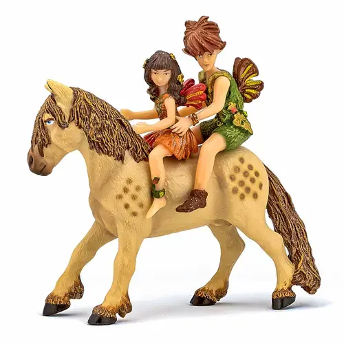 Set figurine Papo Copiii Elf si Poneiul (Multicolor)