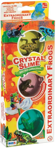 Set figurine RS Toys - Broaște cu slime, 3 buc, Tip 2, sortiment