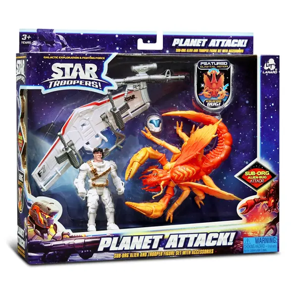 Set figurine si vehicul, Strafoid Bug, Star Troopers, Lanard Toys