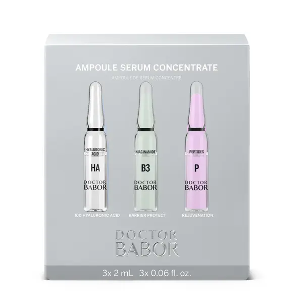 Set fiole Doctor Babor Ampoule Serum Concentrate Trio 10D Hyaluronic Acid Barrier Protect Rejuvenation 3x2ml