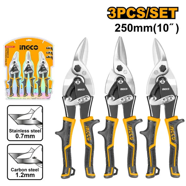 Set Foarfeci Tabla 3pcs INGCO HTSNK0110
