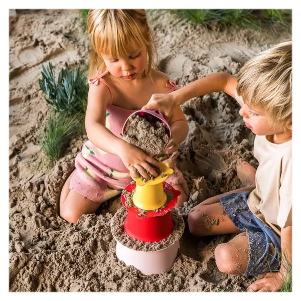 Set forme pentru nisip Alto Quut Toys rosu