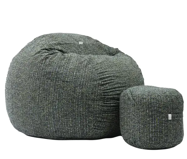 Set Fotoliu King Size cu Otoman (suport picioare), Material Textil - Nordic Field