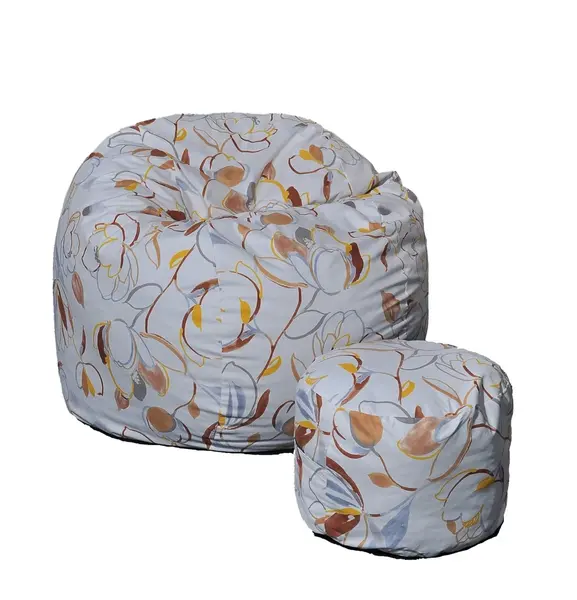 Set Fotoliu King Size cu Otoman (suport picioare), Material Textil - Blossom