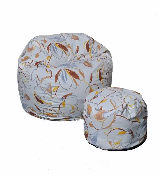 Set Fotoliu Matusalem cu Otoman (suport picioare), Material Textil - Blossom