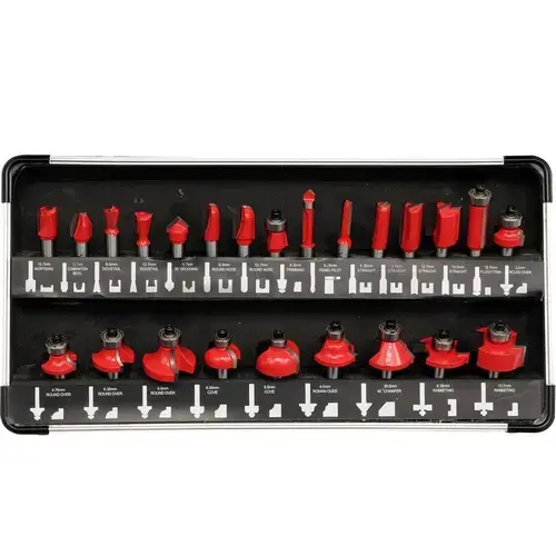 Set freze pentru lemn Yato YT-6801, 24buc, in valiza aluminiu