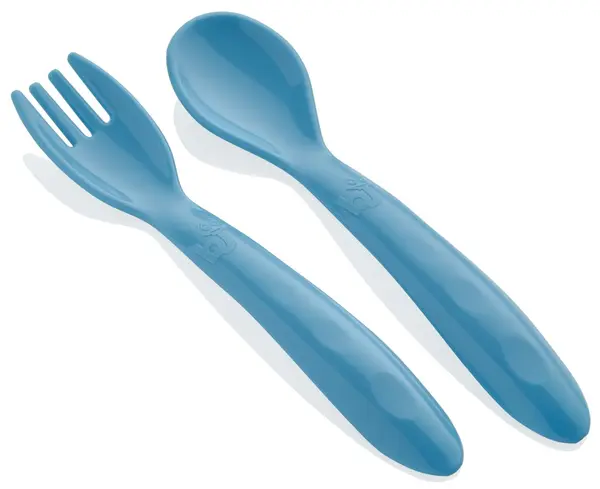 Set furculiță și lingură BabyJem - Blue