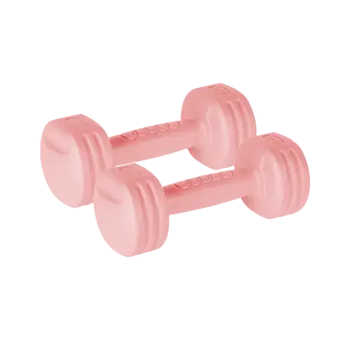 Set gantere Rebel Active, 2x 1kg (Roz)