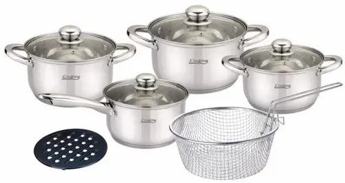 Set gatit Heinner HR-MSF-8178, 10 piese (Inox)