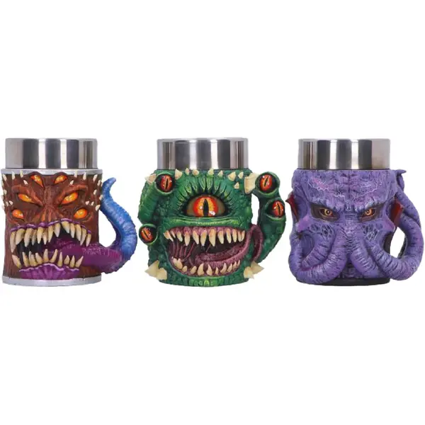 Set Halbe Dungeons & Dragons - Mini Monster Tiny Tankards 8.8cm
