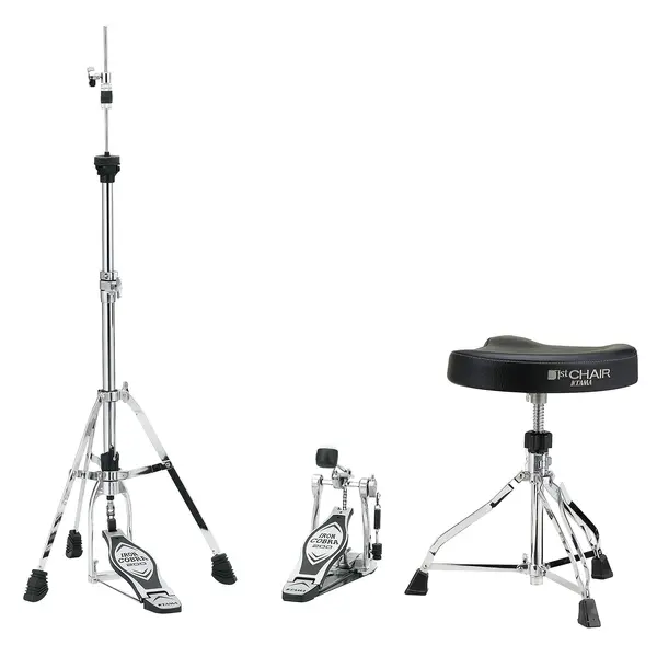 Set hardware Tama - Iron Cobra 200 HED3G, 3 piese, argintiu/negru