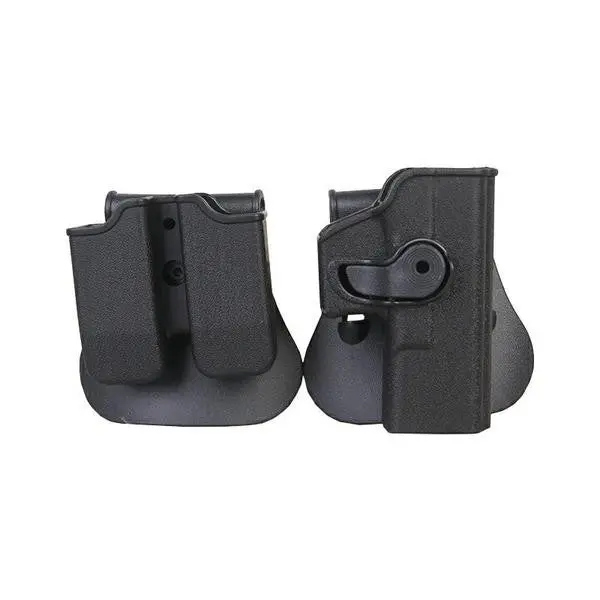 Set Holster Glock cu retentie activa si Port Incarcator Dublu Polimer - Default Title