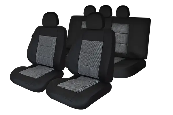 Set Huse Scaun Premium Lux Negru Umb1
