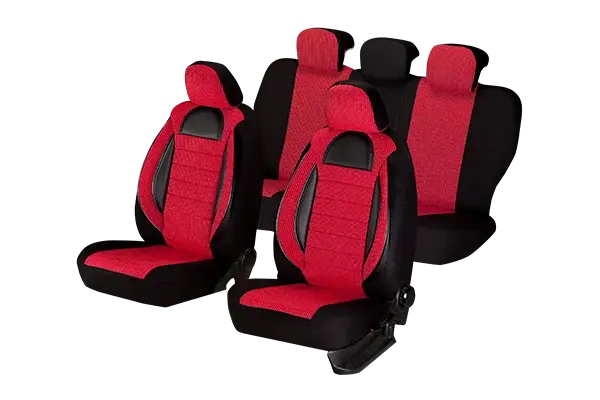 Set Huse Scaun Racing Rosu